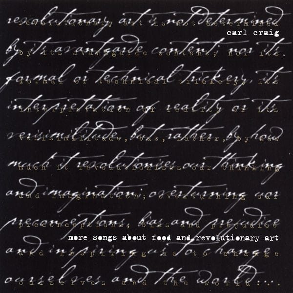 More Songs About Food and Revolutionary Art by Carl Craig album cover