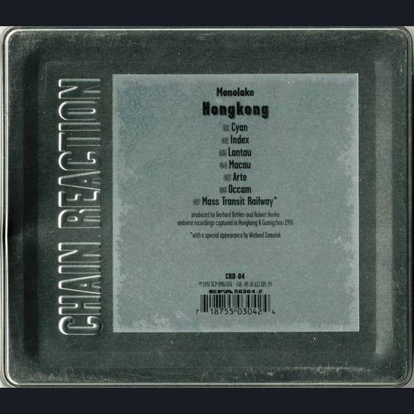Hongkong by Monolake album cover