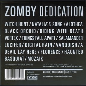 Dedication by Zomby album cover